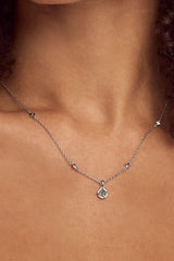 Gold Crystal Pendant Necklace