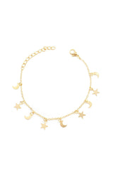 Boho Star Moon Gold Crescent Bracelets