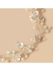 Bridal Pearl Beaded Headband