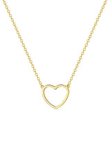 Hollow Heart Pendant Necklace