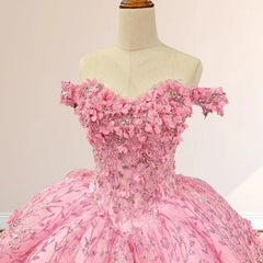 A Line Appliques Off the Shoulder Sweet Quinceanera Dresses with Beading