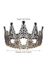 Baroque Crystal Crowns for Women