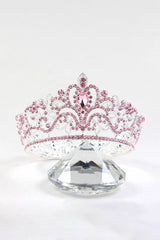 Baroque Silver Colorful Crystal Crown