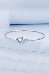 Blue Heart Moonstone Bracelet Perfect Gift