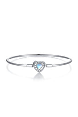 Blue Heart Moonstone Bracelet Perfect Gift