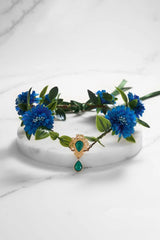 Blue Waft Flower Fairy Crown