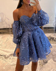 A-Line Sweetheart Homecoming Dress