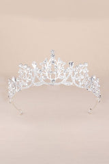 Bronze Princess Rhinestone Crowns for Women