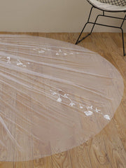 Delicate 3D Flower Lace Cathedral Veil Bridal Veil Wedding Veil