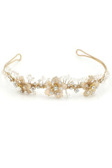 Delicate Flower Headband with Beading
