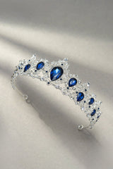 Eleanor Navy Blue Crystal Tiara