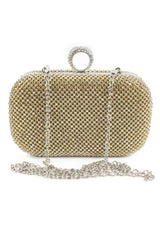 Fascinating Rhinestone With Glitter Adjustable Clutches