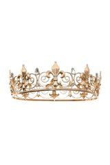 Gold Full Round King Crown