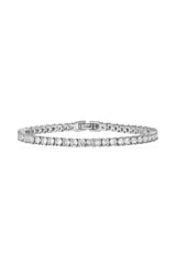 Gold Plated 3mm Cubic Zirconia Classic Tennis Bracelets