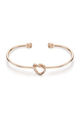 Gold Love Knot Open Bracelet