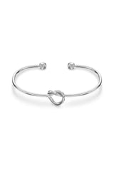 Gold Love Knot Open Bracelet