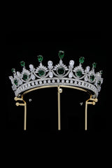 Green Zircon Wedding Crown