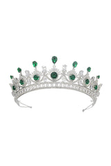 Green Zircon Wedding Crown