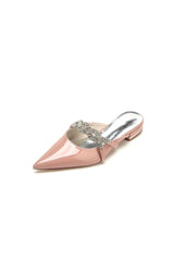 High Heels Nude Pink with Silver Embellishments