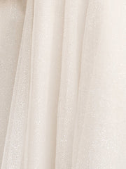 A-Line Tie Shoulder Ivory Spraying Short Party Dress