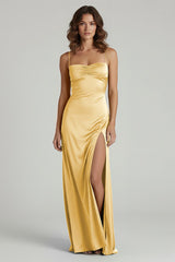 Sweetheart Long Sheath Prom Dress With Split