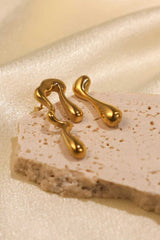 Metal Sectored Geometric Earrings