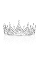 Ondder Silver Sparkly Crystal Crown