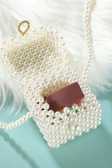 Pearl Square Party Chain Handbag
