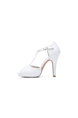 Peep Toe High Heel Shoes Ankle Strap