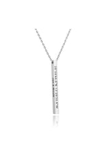 Personalized Gift 3D Bar Dimensional Pendant Necklaces