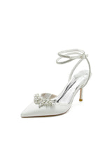 Rhinestone Pointed Toe Stiletto Heels