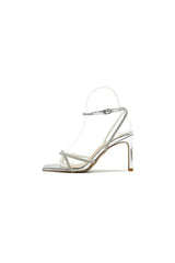 Rhinestone Open Toe Pump Heel Sandal