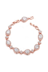 Black Rhinestone Zirconia Teardrop Tennis Bracelets