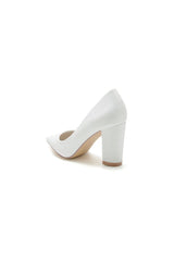 Simple Glitter Pointed Toe Slip-on Wedding Shoes