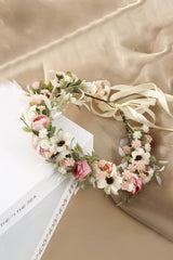 Vintage Boho Artificial Wedding Flowers Crown
