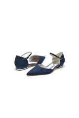 Champagne High Heels with Intricate Lace Detailing