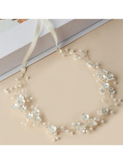 Bridal Pearl Beaded Headband