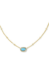 Natural Stone Crystal Pendant Necklace