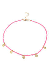 Blue Boho Style Necklace With Stars