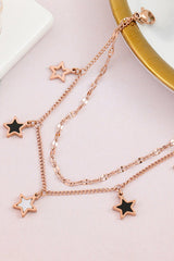 Titanium Steel Romantic Pentagram Bracelet