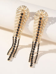Golden Leaf Tassel Vintage Boho Long Earrings