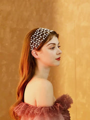 Handcrafted Pearl Mesh Headband