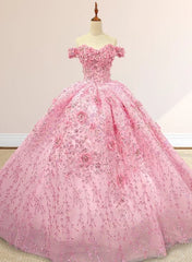 A Line Appliques Off the Shoulder Sweet Quinceanera Dresses with Beading