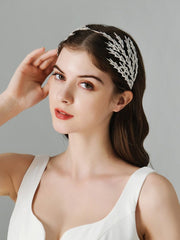 Metal Super Shiny Rhinestone Wide Headband Hair Accessories