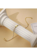 Adjustable Gold Faux Pearl  Bracelets