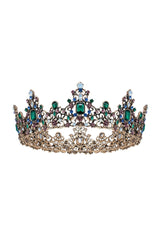 Baroque Colorful Crystal Crown