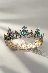 Baroque Colorful Crystal Crown