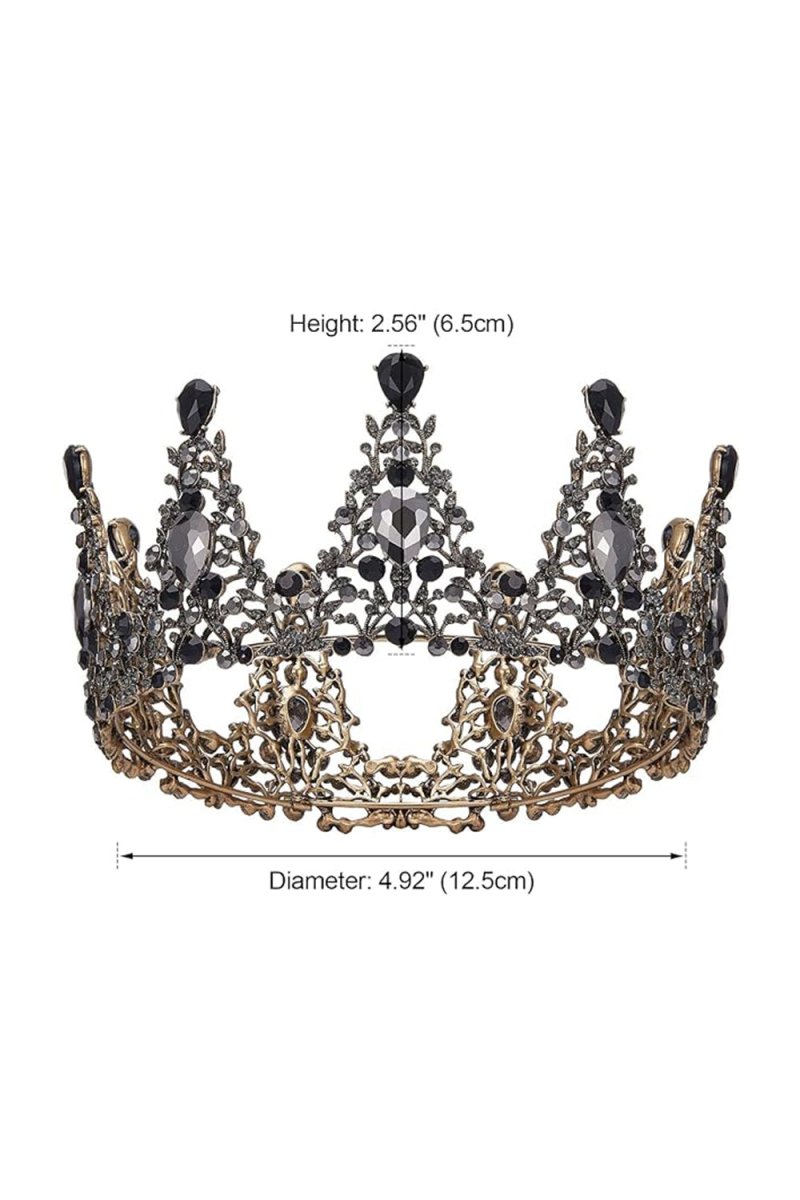 Baroque Crystal Crowns for Women