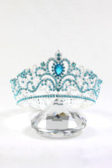 Baroque Silver Colorful Crystal Crown