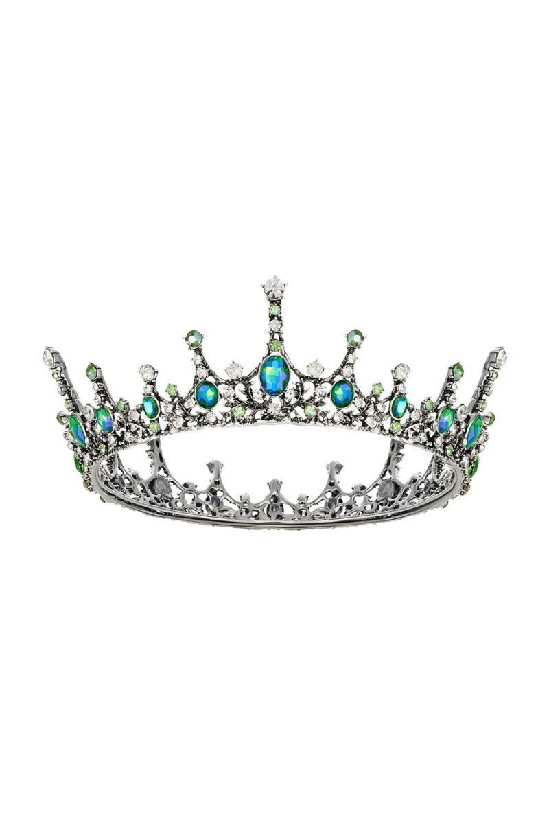 Baroque Wedding Green Aurora Borealis Tiaras